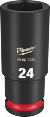 SHOCKWAVE Impact Duty 1/2 Inch Drive 24MM Deep 6 Point Socket, Forged Steel