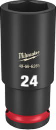 SHOCKWAVE Impact Duty 1/2 Inch Drive 24MM Deep 6 Point Socket, Forged Steel