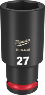 SHOCKWAVE Impact Duty 1/2 Inch Drive 27MM Deep 6 Point Socket, Forged Steel