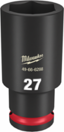 SHOCKWAVE Impact Duty 1/2 Inch Drive 27MM Deep 6 Point Socket, Forged Steel