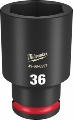SHOCKWAVE 1/2 Inch Drive 36MM Deep 6-Point Impact Socket, Forged Steel