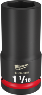 SHOCKWAVE Impact Duty 3/4" Drive 1-1/16" Deep 6 Point Socket, Forged Steel