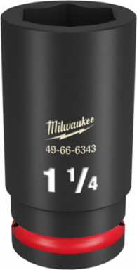 SHOCKWAVE Impact Duty 3/4 Inch Drive 1-1/4 Inch Deep 6-Point Socket