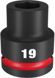 SHOCKWAVE Impact Duty 3/4 Inch Drive 19MM Standard Socket, 6 Point, Forged Steel