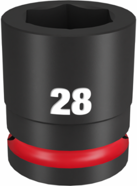 SHOCKWAVE Impact Duty 3/4 Inch Drive 28MM 6 Point Socket, Forged Steel