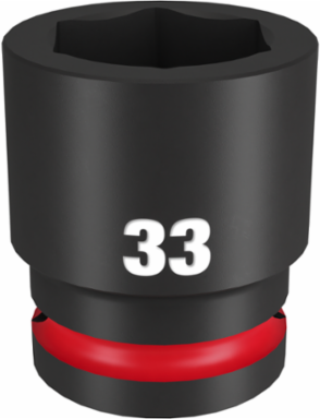 SHOCKWAVE Impact Duty 3/4 Inch Drive 33MM 6 Point Socket, Forged Steel