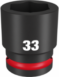 SHOCKWAVE Impact Duty 3/4 Inch Drive 33MM 6 Point Socket, Forged Steel