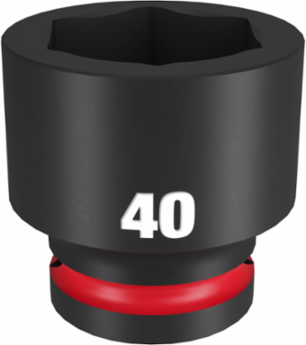 SHOCKWAVE Impact Duty 3/4 Inch Drive 40MM 6 Point Socket, Forged Steel