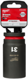 SHOCKWAVE Impact Duty 3/4 Inch Drive 31MM Deep 6 Point Socket, Forged Steel