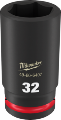 SHOCKWAVE 3/4 Inch Drive 32MM Deep 6 Point Socket, Forged Steel