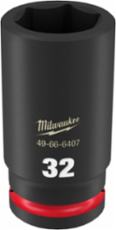 SHOCKWAVE 3/4 Inch Drive 32MM Deep 6 Point Socket, Forged Steel