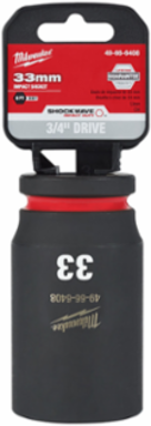 SHOCKWAVE Impact Duty 33MM Deep 6 Point Socket, Forged Steel, 3/4 Inch Drive