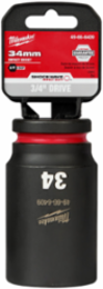 SHOCKWAVE Impact Duty 3/4 Inch Drive 34MM Deep 6 Point Socket, Forged Steel
