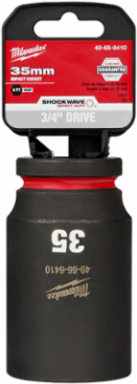 SHOCKWAVE Impact Duty 3/4 Inch Drive 35MM Deep 6-Point Socket