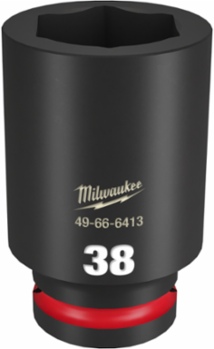 SHOCKWAVE Impact Duty 3/4 Inch Drive 38MM Deep 6 Point Socket, Forged Steel