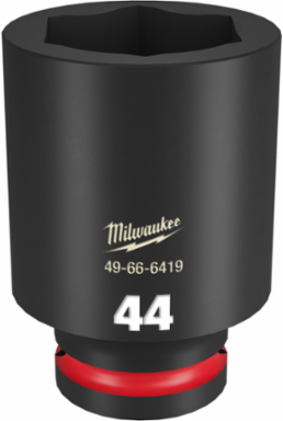 SHOCKWAVE Impact Duty 3/4 Inch Drive 44MM Deep 6 Point Socket, Forged Steel, 2.56 Inch Length