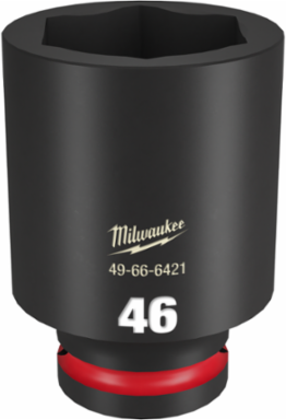 SHOCKWAVE 3/4 Inch Drive 46MM Deep 6 Point Impact Socket, Forged Steel