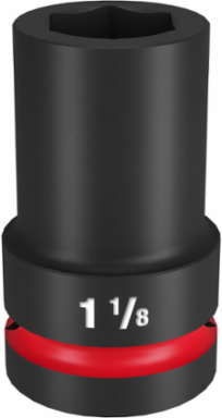 SHOCKWAVE Impact Duty 1" Drive 1-1/8" Deep 6-Point Socket, Forged Steel