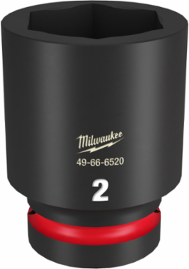 SHOCKWAVE Impact Duty 1" Drive 2" Deep 6 Point Socket, Forged Steel