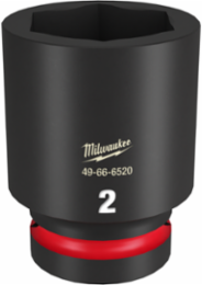 SHOCKWAVE Impact Duty 1" Drive 2" Deep 6 Point Socket, Forged Steel