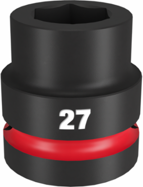 SHOCKWAVE Impact Duty 1 Inch Drive 27MM 6 Point Socket, Forged Steel