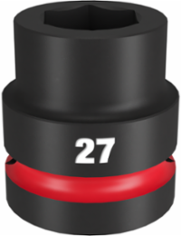 SHOCKWAVE Impact Duty 1 Inch Drive 27MM 6 Point Socket, Forged Steel