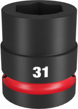 SHOCKWAVE Impact Duty 1" Drive 31MM 6 Point Socket, Forged Steel