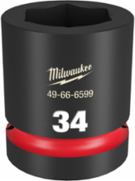SHOCKWAVE Impact Duty 1" Drive 34MM 6 Point Socket, Forged Steel