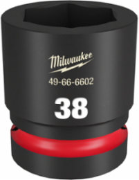SHOCKWAVE Impact Duty 1" Drive 38MM 6 Point Socket, Forged Steel