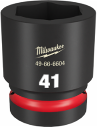 SHOCKWAVE 1" Drive 41MM 6 Point Impact Socket, Forged Steel