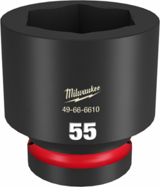 SHOCKWAVE Impact Duty 1 Inch Drive 55MM 6 Point Socket, Forged Steel