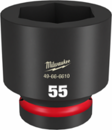 SHOCKWAVE Impact Duty 1 Inch Drive 55MM 6 Point Socket, Forged Steel