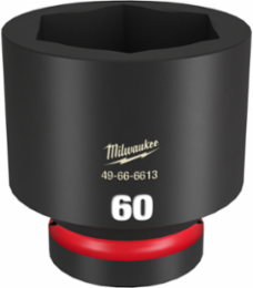 SHOCKWAVE Impact Duty 1" Drive 60MM Standard 6 Point Socket, Forged Steel