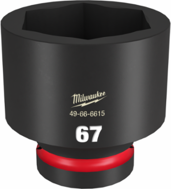 SHOCKWAVE Impact Duty 1 Inch Drive 67MM 6 Point Socket, Forged Steel