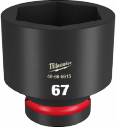 SHOCKWAVE Impact Duty 1 Inch Drive 67MM 6 Point Socket, Forged Steel