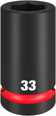 SHOCKWAVE Impact Duty 1 Inch Drive 33mm Deep 6-Point Socket, Forged Steel