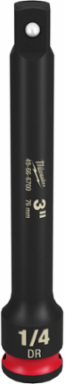 SHOCKWAVE Impact Duty 1/4 Inch Drive 3 Inch Extension, Heavy-Duty Chromium Molybdenum