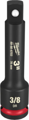 SHOCKWAVE 3/8 Inch Drive 3 Inch Extension, Chromium Molybdenum, Impact Duty