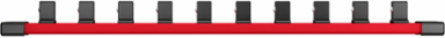 1/2 Inch Drive Socket Rail, 14 Inches Long, Compatible with Standard & Deep Sockets