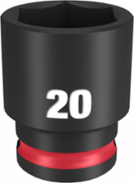SHOCKWAVE Impact Duty 3/8 Inch Drive 20MM 6-Point Socket, Forged Steel