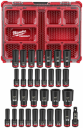 SHOCKWAVE Impact Duty 31PC Socket Set with 1/2 Inch Drive and 3 Inch Extension