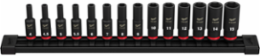 14PC SHOCKWAVE Impact Duty Metric Deep Socket Set, 1/4 in Drive, 6-Point, Forged Steel