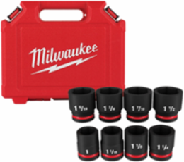 8PC SHOCKWAVE Impact Duty 3/4 Inch Drive SAE 6 Point Socket Set