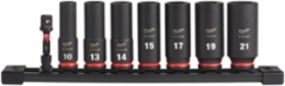 SHOCKWAVE Impact Duty 8PC 3/8 Inch Drive Metric Deep Socket Set, 6-Point Design