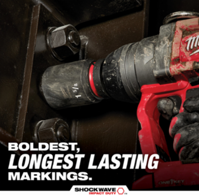 4PC SHOCKWAVE™ Impact Duty 1/2" Drive SAE Deep 6 Point Socket Set