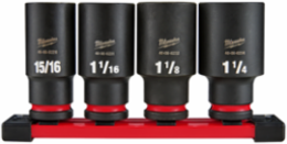 4PC SHOCKWAVE™ Impact Duty 1/2" Drive SAE Deep 6 Point Socket Set