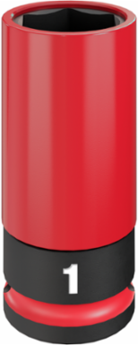 SHOCKWAVE Impact Duty 1/2 Drive 1 Inch Lug Nut Wheel Socket, 6 Point
