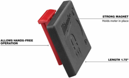 Magnetic Meter Holder with 1 Inch Mouth Width, 3 Inch Length, Plastic Material