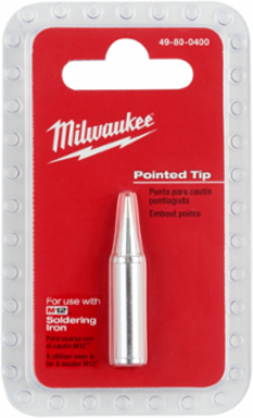M12 Soldering Iron Pointed Tip, 1.55 Inch Length, Copper Core