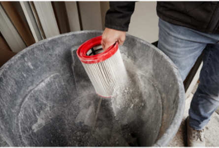 Large HEPA Filter for Wet/Dry Vacuum - Reusable, Easy Install
